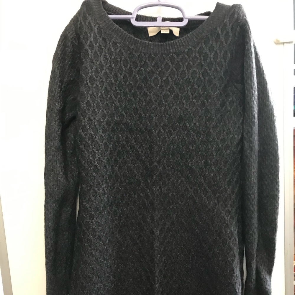 LOFT sweater dress, gray, XS